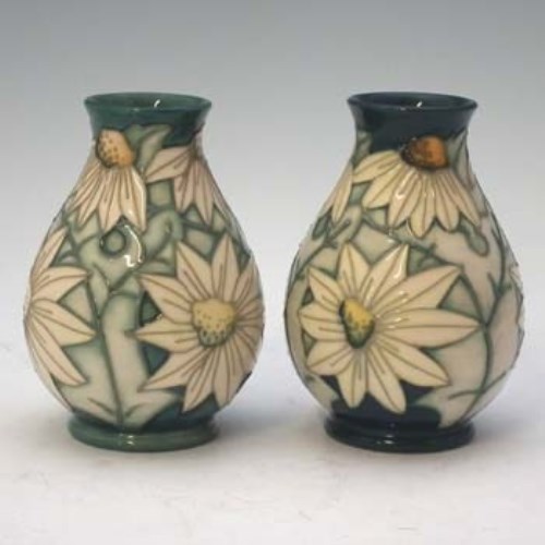 Lot 162 - Pair Moorcroft springtime vases by Rachael