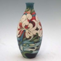 Lot 163 - Moorcroft vase by Emma Bossons (FRSA).
