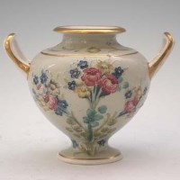 Lot 172 - Macintyre Moorcroft twin handled vase   decorated