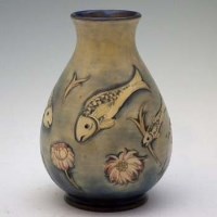 Lot 174 - Moorcroft Fish Vase