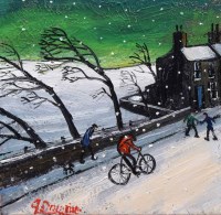 Lot 315 - James Downie (1949-), "Snow Easing"
