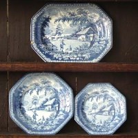 Lot 206 - Two Brameld plates and meat dish.