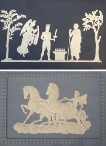 Lot 239 - Two Wedgwood framed plaques