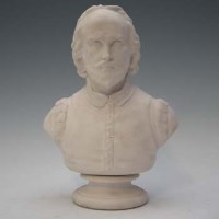 Lot 298 - Wedgwood parian bust of Shakespeare   after the