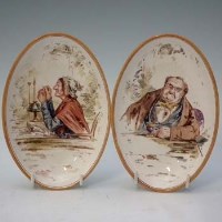 Lot 315 - Pair of Wedgwood hand painted oval dishes