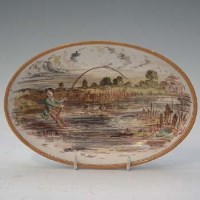 Lot 316 - Wedgwood oval dish painted possibly by Wagstaffe