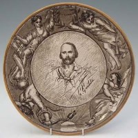 Lot 318 - Wedgwood Garibaldi commemorative charger   the