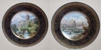 Lot 331 - Two Minton framed plaques signed A.