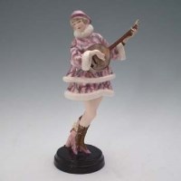 Lot 341 - Goldscheider figure of a lady   modelled playing