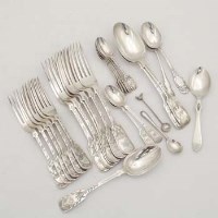 Lot 382 - Group of silver flatware