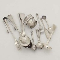 Lot 388 - Dublin table spoon, James Brady, 1826; and a