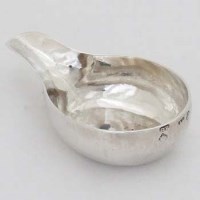 Lot 399 - George II plain silver pap boat, Richard Bayley