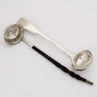 Lot 404 - Edinburgh toddy ladle and a Glasgow sauce ladle (2)