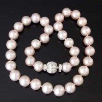 Lot 445 - Pearl choker necklace of freshwater pearls