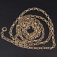 Lot 460 - 9ct gold belcher necklace chain
