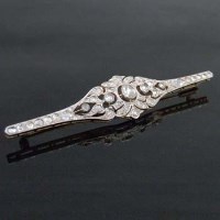 Lot 483 - Late Victorian platinum, gold and rose-cut