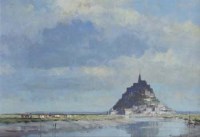 Lot 549 - James Longueville, Mont St. Michel, oil.