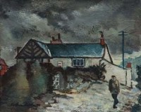 Lot 550 - William Turner, Cheshire Lane Head, oil.