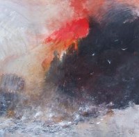Lot 556 - David Baumforth, The Voice Of the North Sea off Flamborough Head, mixed media.