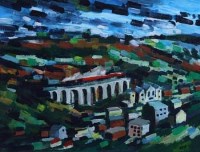 Lot 562 - Olivia Pilling, The Ashenhurst Viaduct, Todmorden, oil.