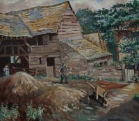 Lot 568 - William M. Turner, Glandulas Farm, Newtown, oil.