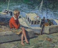 Lot 583 - Fred Castle, Daydreams, oil.