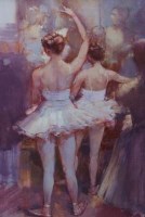 Lot 606 - Bohuslav Barlow, Warming Up, oil on canvas.