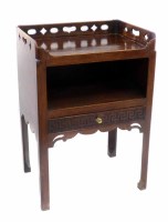 Lot 488 - Mid 19th century George III style night table