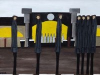 Lot 621 - Nick Webb, Pub, oil.
