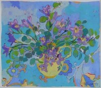 Lot 631 - Tanya Short, Blue Moon Freesias, m/m.