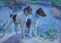 Lot 641 - Marguerite Frobisher, Who said Rats?, watercolour.