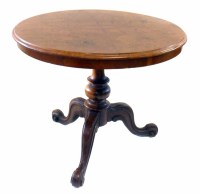 Lot 555 - Victorian walnut occasional table