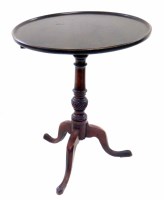 Lot 490 - George III mahogany snap-top table