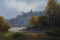 Lot 689 - H. Hadfield Cubley, Alton from the station, oil.