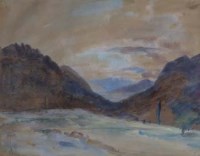Lot 717 - Hercules Brabazon Brabazon, Val D'Aosta, Italy, watercolour.
