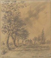 Lot 723 - Hugh Constable, High Trees Polstead, pencil.