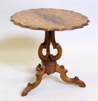 Lot 764 - Victorian figured walnut centre table