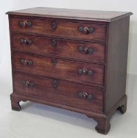 Lot 778 - George III mahogany chest