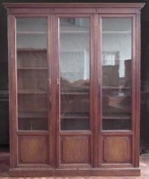 Lot 780 - Edwardian three section bookcase.