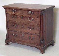 Lot 786 - George III mahogany small chest