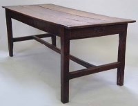 Lot 793 - Oak refectory table