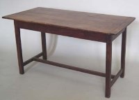 Lot 799 - Small oak refectory table 18th century and later