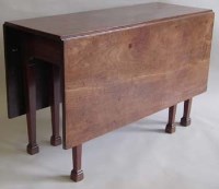 Lot 820 - George III mahogany drop-leaf table