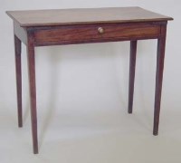 Lot 821 - Mahogany side table, early 19th century with alterations