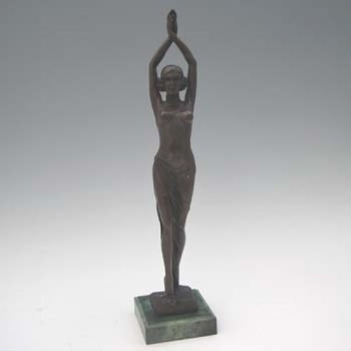 Lot 31 - Bronze figure of a dancer.