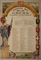 Lot 52 - A European War 1914-1919 Co-operative Friendly Society Ltd Roll of Honour for Crewe.