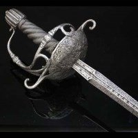 Lot 54 - English rapier circa 1640 blade by Andre Ferara