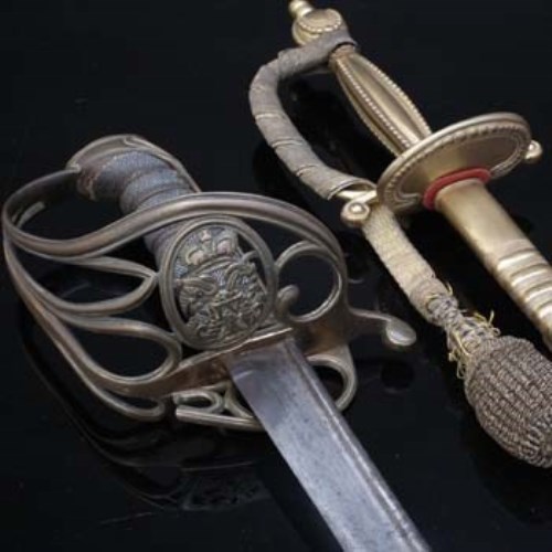 Lot 62 - Court sword and a 1822 pattern Infantry Sword