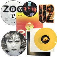 Lot 79 - Six U2 picture disks / coloured vinyl.