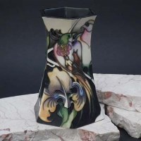 Lot 195 - Moorcroft fleur de lies vase by Emma Bossons